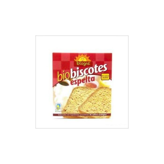BIOGRA Biscotes de Espelta Bio Sin Azúcares Añadidos 270g - Ideal para Desayunos Ecológicos