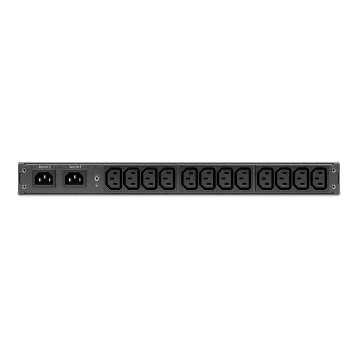 APC AP4421A Automatic Transfer Switch para Rack 1U, 2000VA 230V, con 12 Salidas AC, Color Negro 1