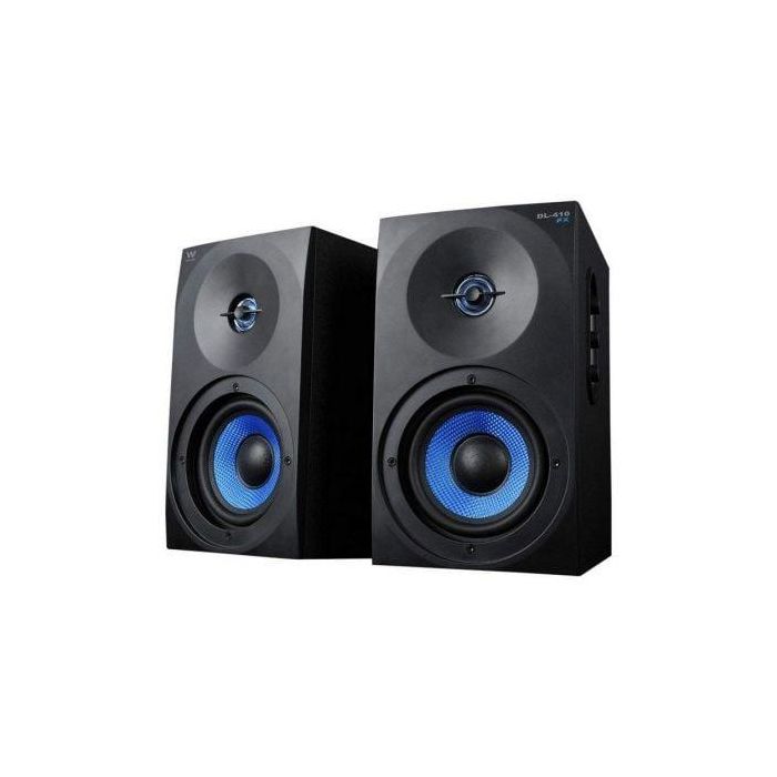 Woxter DL-410 FX Altavoces Estéreo Gaming 150W 2.0 Madera. Sonido de Calidad para TV, PC y Consolas, Controles y 3.5mm Woxter DL-410 FX Altavoces Estéreo Gaming 150W 2.0 Madera. Sonido de Calidad para TV, PC y Consolas, Controles y 3.5mm