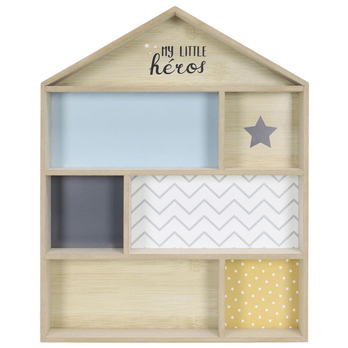 Home Deco Kids Estante Casa Azul para Habitación Infantil 40x7x50 cm 2