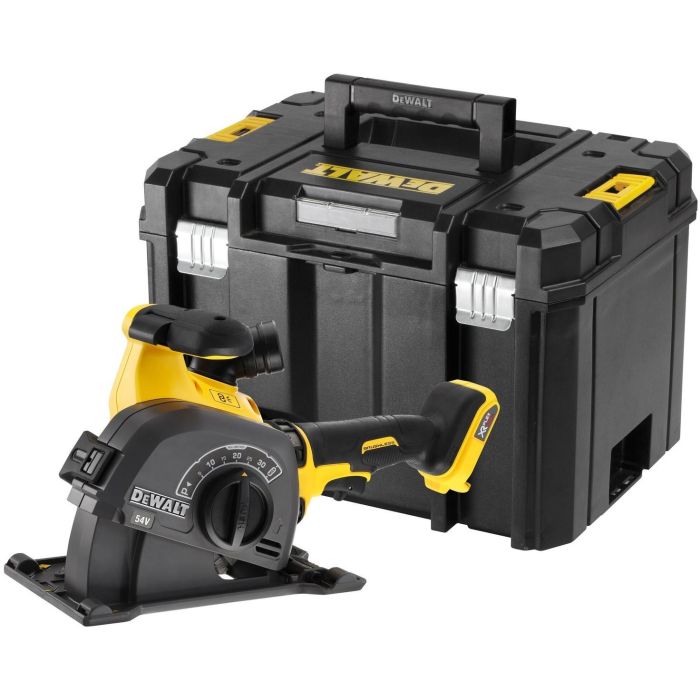 DeWALT DCG200NT-XJ Rozadora de muros Flexvolt a batería 54V, discos 12,5cm, 9000 RPM, profundidad 3,2cm