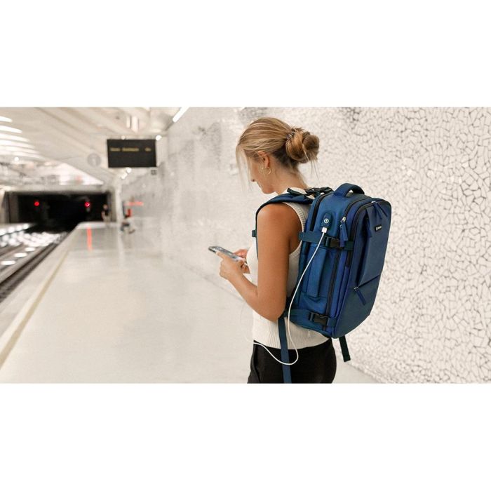 Numada Mochila Explorer Backpack B40 20L Azul Petróleo 40x25x20cm con Puerto USB y Bolsillos Múltiples, Ideal Cabina Avión, Poliester Impermeable 10 Numada Mochila Explorer Backpack B40 20L Azul Petróleo 40x25x20cm con Puerto USB y Bolsillos Múltiples, Ideal Cabina Avión, Poliester Impermeable 10