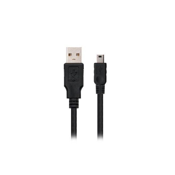 Nanocable Cable USB 2.0 A a Mini USB B Macho/Macho 1.8m Negro - 10.01.0402 Nanocable Cable USB 2.0 A a Mini USB B Macho/Macho 1.8m Negro - 10.01.0402