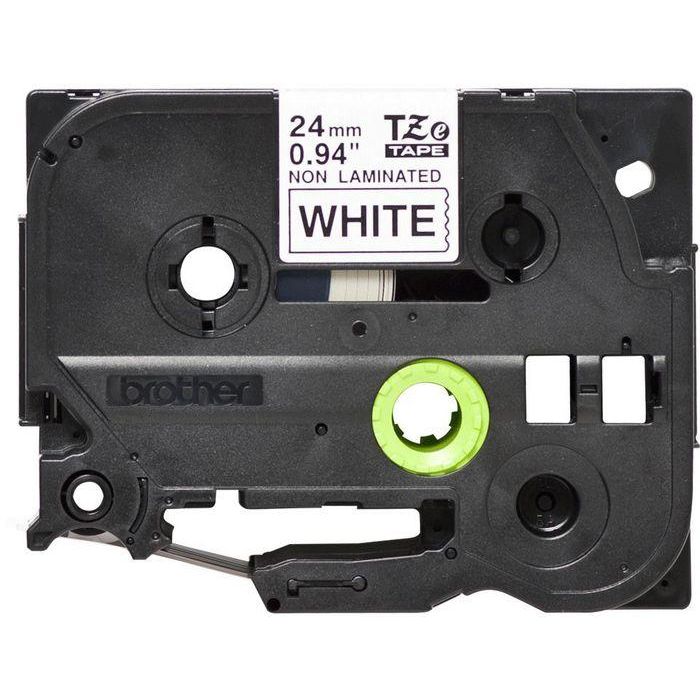 Brother Cinta No Laminada Blanco/Negro 24mm 1