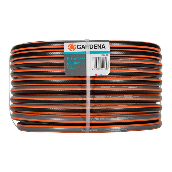 Gardena Manguera de riego Flex 50 m Ø15mm (5/8") PVC entramado alta calidad, anti UV, 25 bar 1 Gardena Manguera de riego Flex 50 m Ø15mm (5/8") PVC entramado alta calidad, anti UV, 25 bar 1