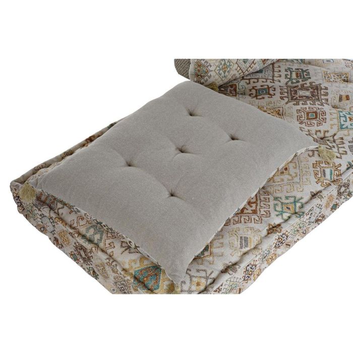 Sillon DKD Home Decor Beige Amarillo 76 x 13 x 145 cm Set de 4 2 Sillon DKD Home Decor Beige Amarillo 76 x 13 x 145 cm Set de 4 2