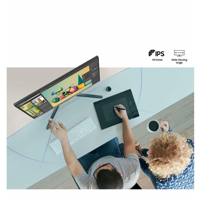 Samsung Pantalla Monitor LS24C332GAUXEN 24" FHD 100 Hz Panel IPS 1 ms 21