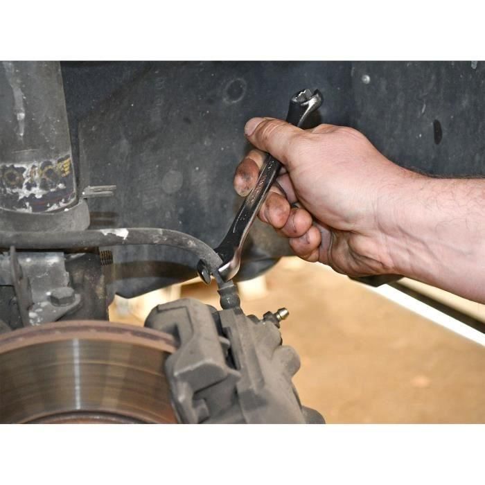 Juego de 9 llaves combinadas con cabezales de caja angulares - ACERO DE PRECISIÓN 3 Juego de 9 llaves combinadas con cabezales de caja angulares - ACERO DE PRECISIÓN 3