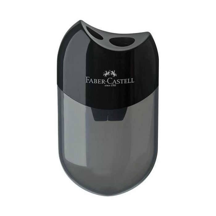 Faber Castell Sacapuntas Doble Negro para lápices Standard y Jumbo 0 Faber Castell Sacapuntas Doble Negro para lápices Standard y Jumbo 0