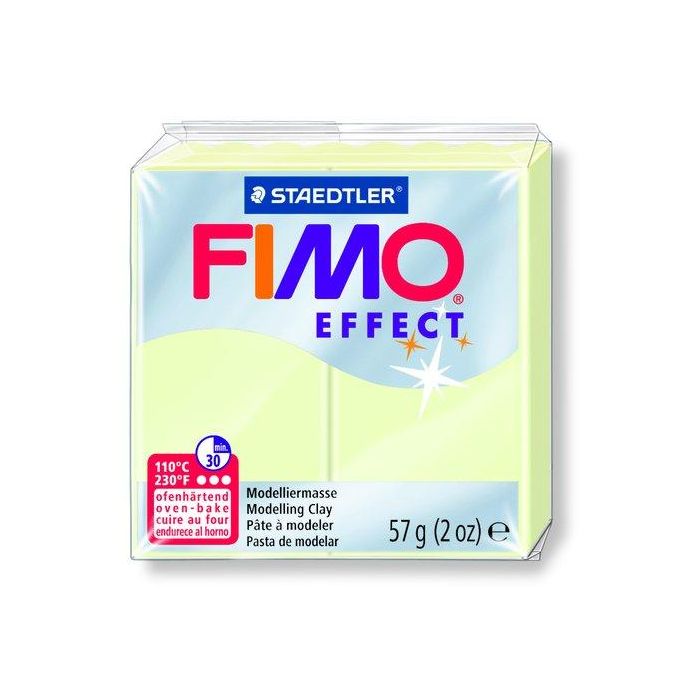 Pasta Modelar Fimo Effect Fosforescente 57 Gr. 6 unidades