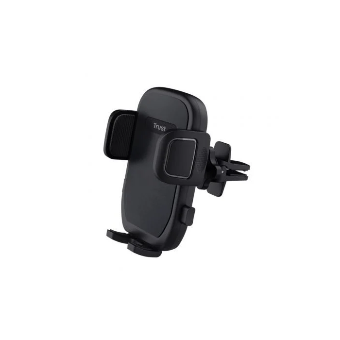 Trust Soporte de Smartphone para Coche Runo 24983 para Salida de Aire, Fijación Segura para Teléfonos de 55-100mm de Ancho, Color Negro