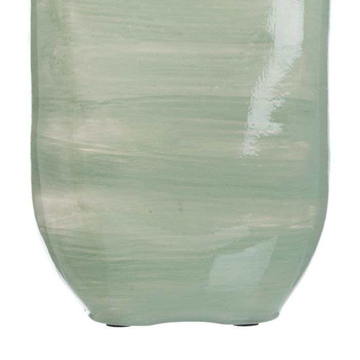 Botella Verde Plateado Aluminio Cristal 16 x 10 x 46 cm Decorativa 2