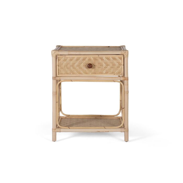 Giner y Colomer Mesita de Noche Rattan Natural 60x50x40 cm 1