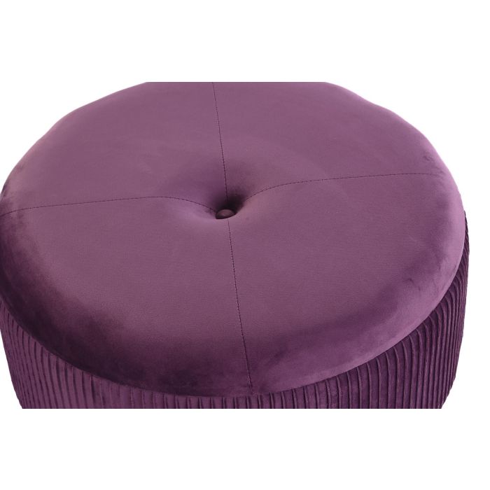 Reposapies Glam DKD Home Decor Purpura 70 x 28 x 70 cm Set de 2 1