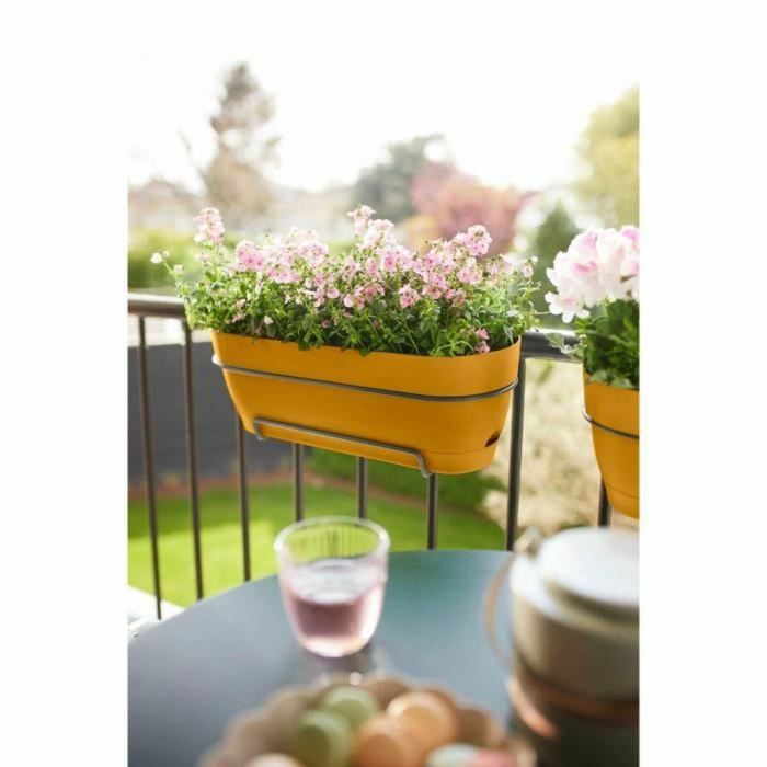 Elho ELH8711904522414 Plantador Rectangular Vibia de Plástico Ø50 Miel Amarilla 2 Elho ELH8711904522414 Plantador Rectangular Vibia de Plástico Ø50 Miel Amarilla 2