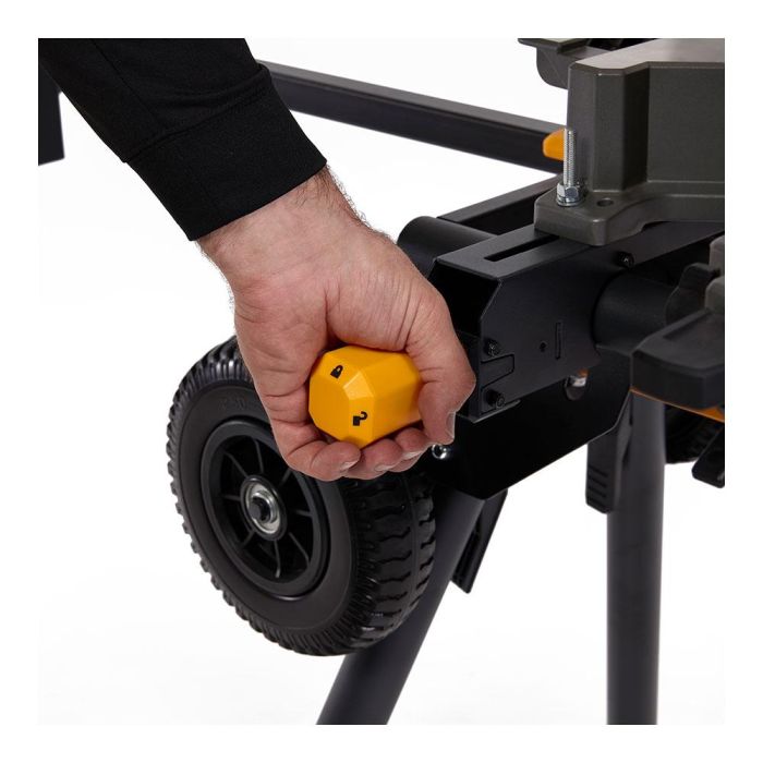 Toughbuilt Tb-s510 Soporte universal para ingletadora, extensible hasta 195cm/77", ruedas de caucho macizo, compatible con mayoría de marcas 4