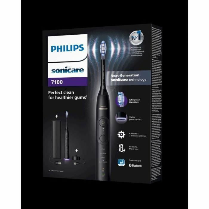 Philips HX7421/01 Cepillo de Dientes Eléctrico Sonicare Serie 7100 Negro 2