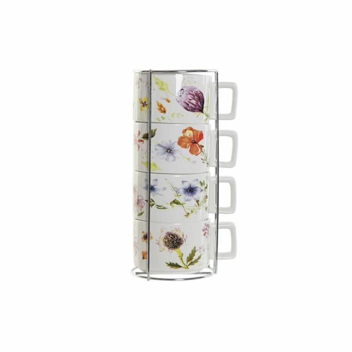 Cafe Shabby DKD Home Decor Multicolor 9.5 x 6.5 x 13 cm Set de 4