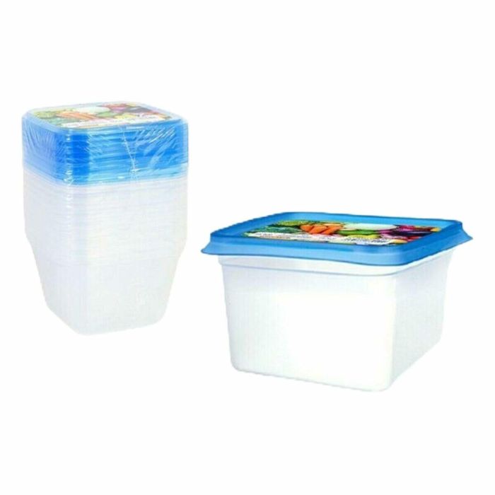 Set de 9 Fiambreras Privilege 49792 550 ml 12 x 12 x 7,5 cm (24 Unidades)