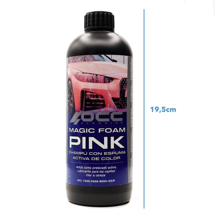 Champú Espumante Coche Magic Foam Color Rosa 500 mL Occ Motorsport OCC47080 3 Champú Espumante Coche Magic Foam Color Rosa 500 mL Occ Motorsport OCC47080 3