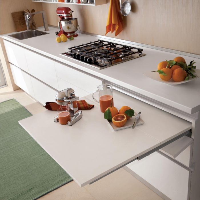 Emuca Guías para mesa extensible Coktail Reverse H35, Aluminio, Anodizado inox 1