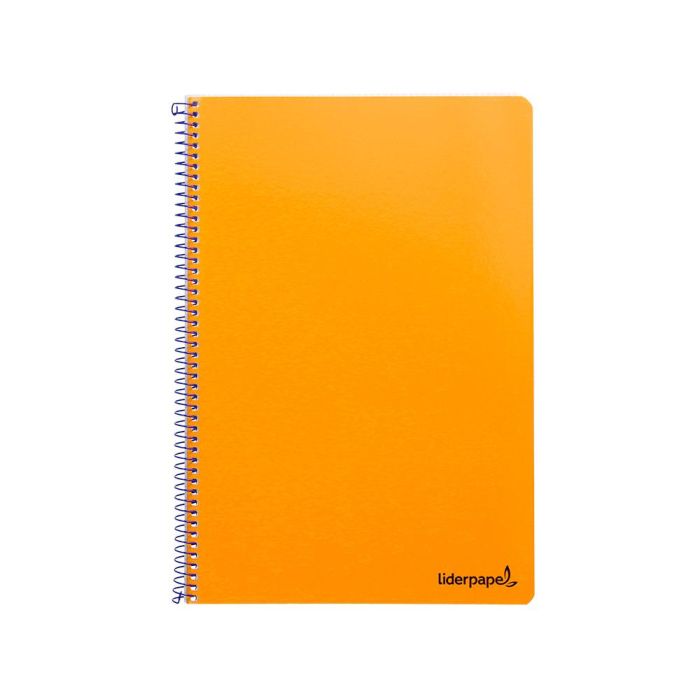 Cuaderno Espiral Liderpapel Folio Smart Tapa Blanda 80H 60 gr Cuadro 4 mm Con Margen Color Naranja 10 unidades 3