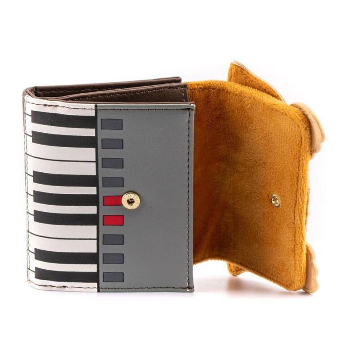 Loungefly Monedero Gremlins Gizmo Navidad con Teclado Musical, Felpa y Cuero Vegano 5