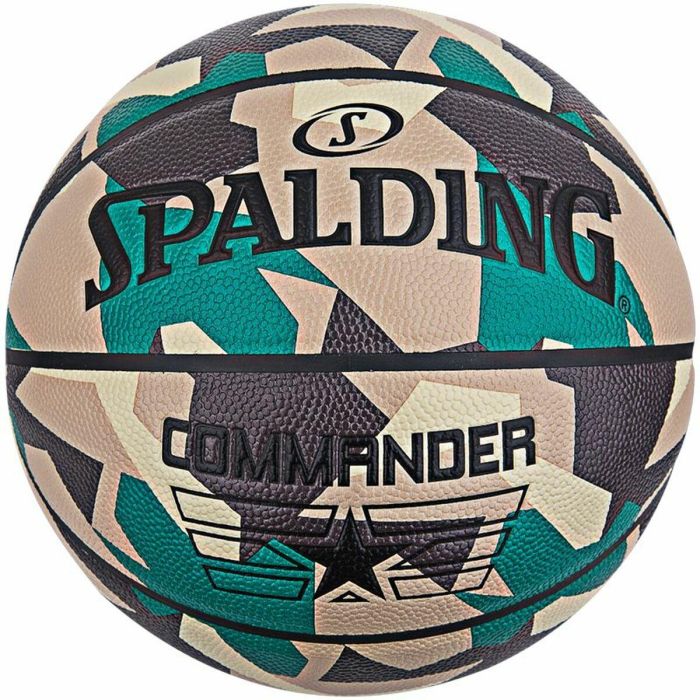 Balón de Baloncesto Commander Poly Spalding Commander Marrón 7 Sintético (Talla 7)