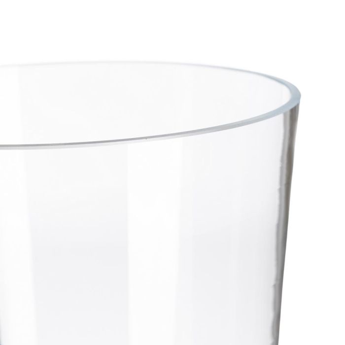 Jarrón Transparente Cristal Decoración 18 X 18 X 43 cm