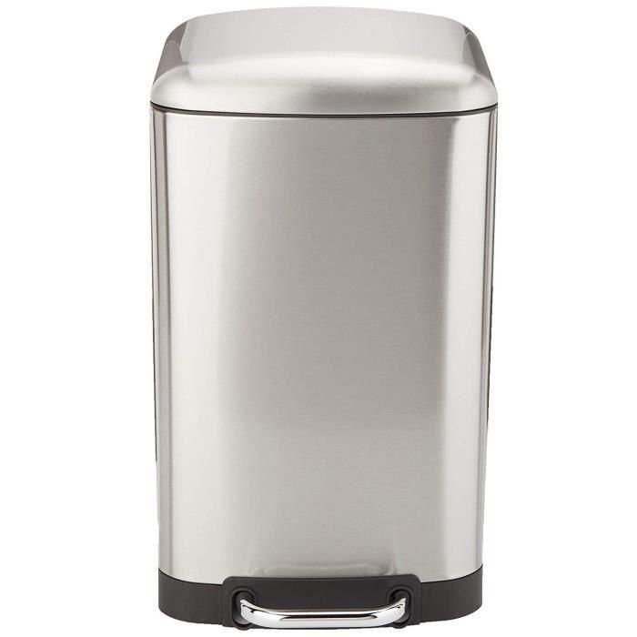 Cubo de basura con pedal KITCHEN MOVE GREENWICH - 30L - Acero inoxidable 3