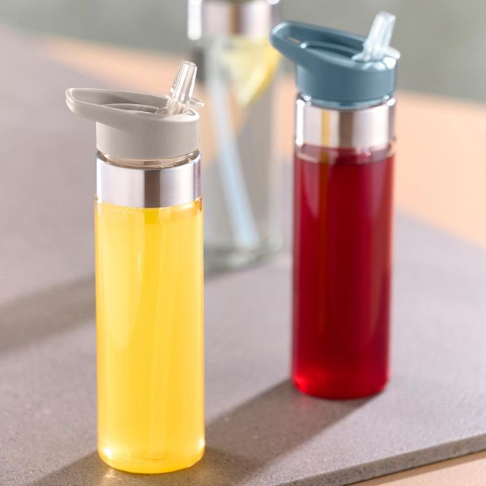 Day Botella 700 ml con Pajita Plegable de Tritán Libre de BPA, Apta para Lavavajillas, Colores Surtidos 1 Day Botella 700 ml con Pajita Plegable de Tritán Libre de BPA, Apta para Lavavajillas, Colores Surtidos 1