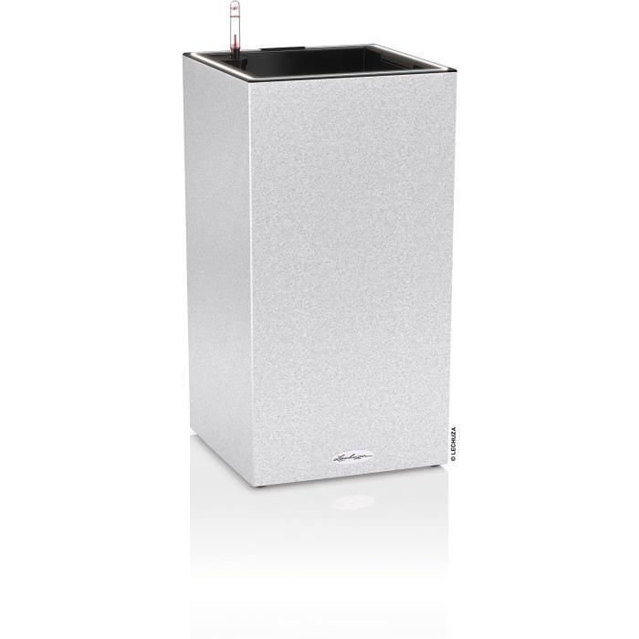 Macetero LECHUZA Canto Stone Column 30 - kit LED completo, blanco cuarzo Macetero LECHUZA Canto Stone Column 30 - kit LED completo, blanco cuarzo