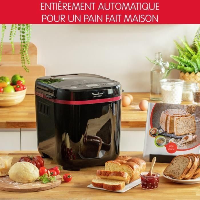 MOULINEX - Pleasure bread 1kg-bread machine 17 programas, color negro y morado - OW220830 3