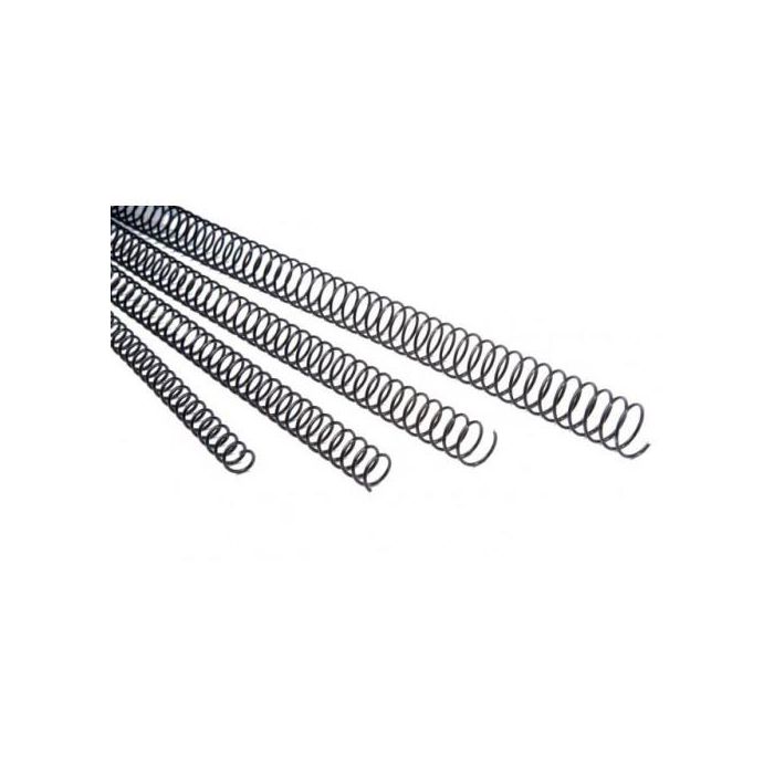 Fellowes 5110701 Pack 100 Espirales Metálicas 18 mm Negro, Metal