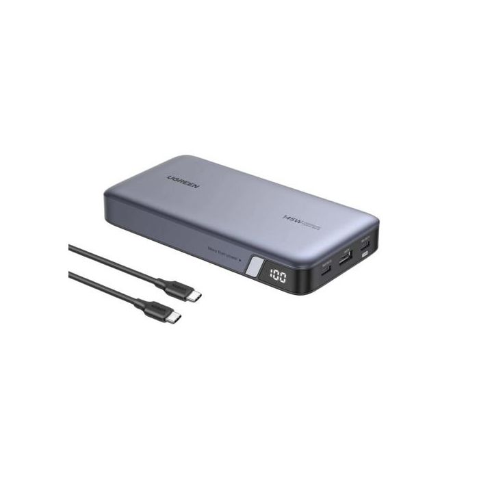 UGREEN 90597A Batería Externa 25000 mAh Carga Rápida 145W Gris 0 UGREEN 90597A Batería Externa 25000 mAh Carga Rápida 145W Gris 0