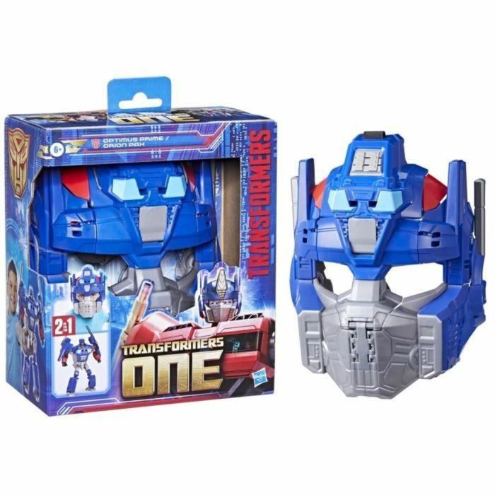 Transformers One Figura de acción 2 en 1 Optimus Prime (Orion Pax) de 10 pulgadas, se convierte en máscara, juguetes interactivos para niñas y niños