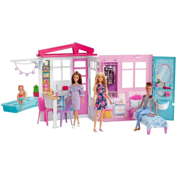 Barbie Muñeca, Casa, Muebles Y Accesorios Gwy84 Mattel 1