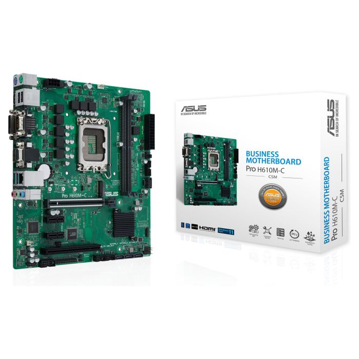 ASUS Placa Base H610M-C-CSM Socket LGA 1700 DDR5 con Salidas HDMI, DisplayPort, DVI y VGA - Micro ATX 0 ASUS Placa Base H610M-C-CSM Socket LGA 1700 DDR5 con Salidas HDMI, DisplayPort, DVI y VGA - Micro ATX 0