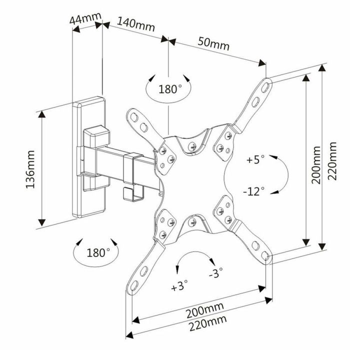 Soporte de Pared Ewent EW1521 20 kg 3