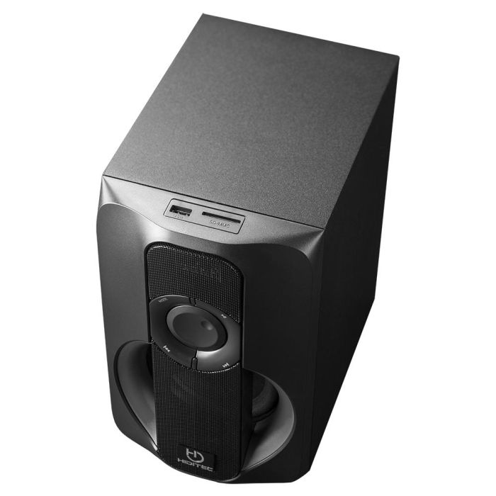 Hiditec H400 Dark Edition Altavoces 2.1 40W RMS Bluetooth USB SD FM Radio Entrada Audio Mando a Distancia Graves Ajustables Negro 1