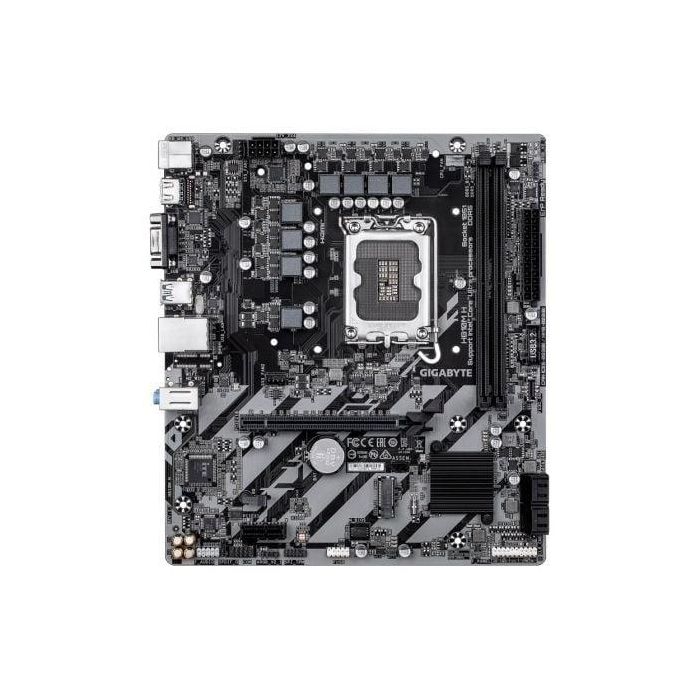 Gigabyte H610M H Placa Base Micro ATX con Socket LGA1851 para Intel Core Ultra, Memoria DDR5, PCIe 4.0, HDMI, GbE LAN, M.2 PCIe 4.0 x4