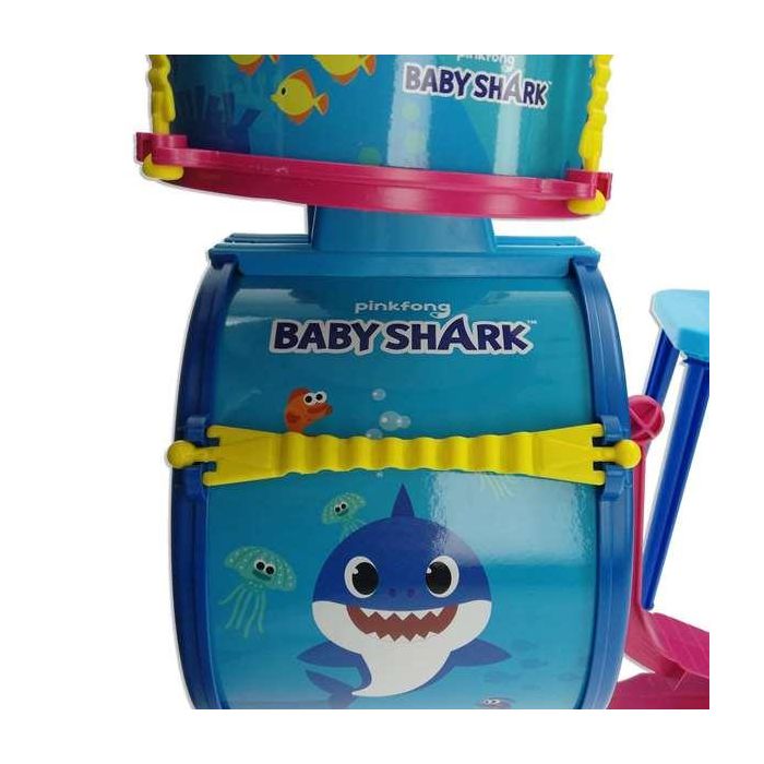 Bateria sencilla c/banqueta baby shark 4