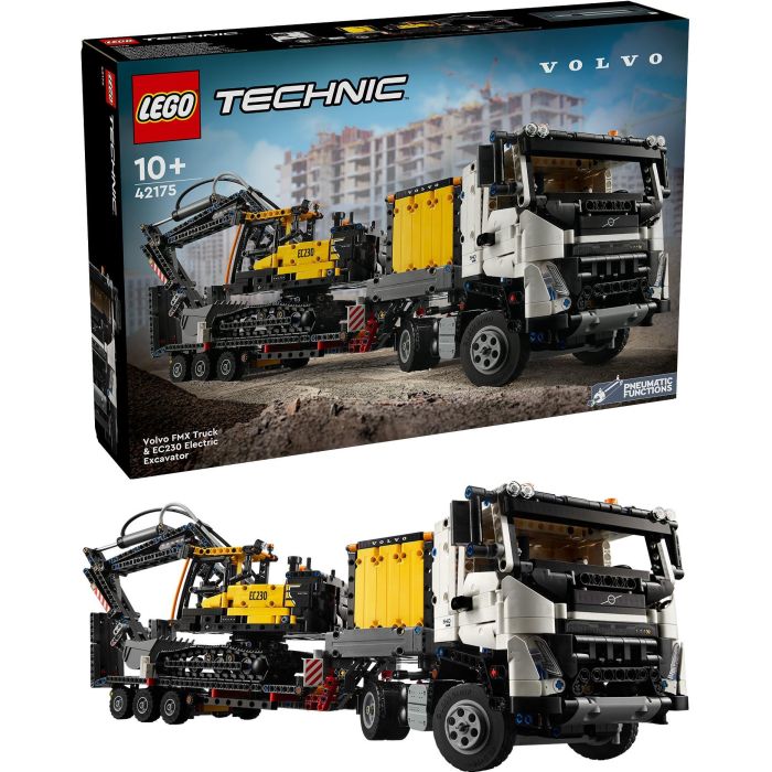 LEGO 42175 Camión Volvo FMX y Excavadora Eléctrica EC230 Set de Vehículos 2