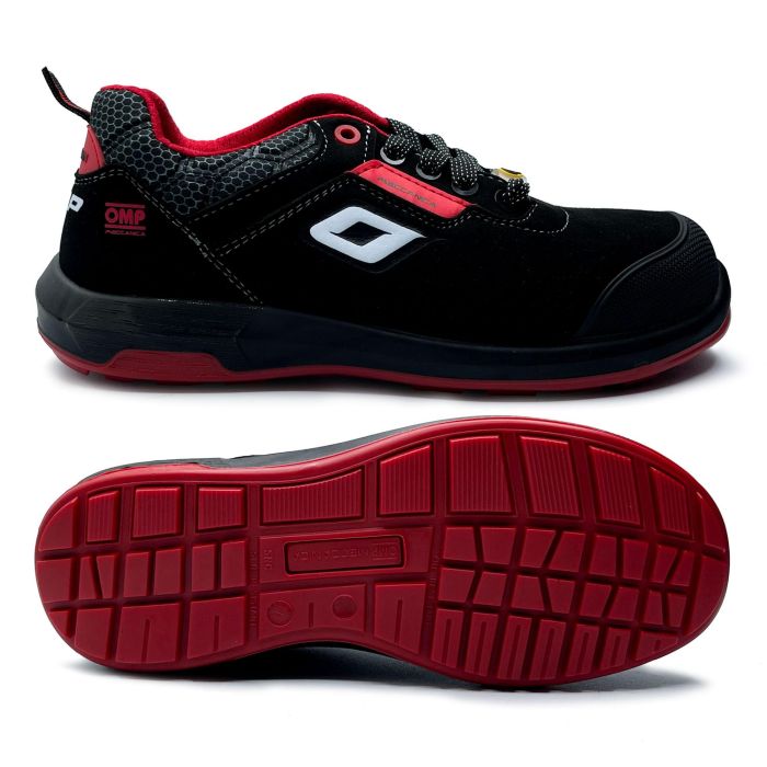 Omp Zapatillas de Trabajo Seguridad S3 SRC ESD Pro Urban Talla 44 Negro Rojo OMPS90024416 10