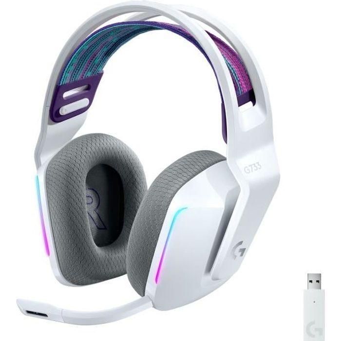 Logitech Auricular con Micrófono G733 LIGHTSPEED Inalámbrico, 29h Batería, RGB LIGHTSYNC Logitech Auricular con Micrófono G733 LIGHTSPEED Inalámbrico, 29h Batería, RGB LIGHTSYNC