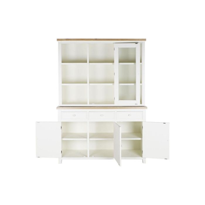 Vitrina Tradicional DKD Home Decor Blanco Roto Natural 44 x 199 x 141.5 cm 1