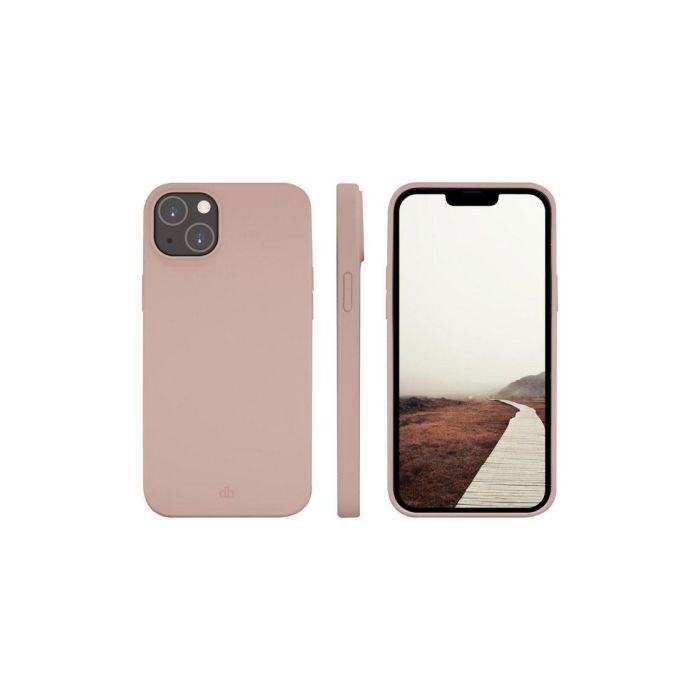 dbramante1928 Monaco Funda para iPhone 14 Plus, Funda Protectora de Silicona Reciclada con MagSafe, Rosa Arena 2