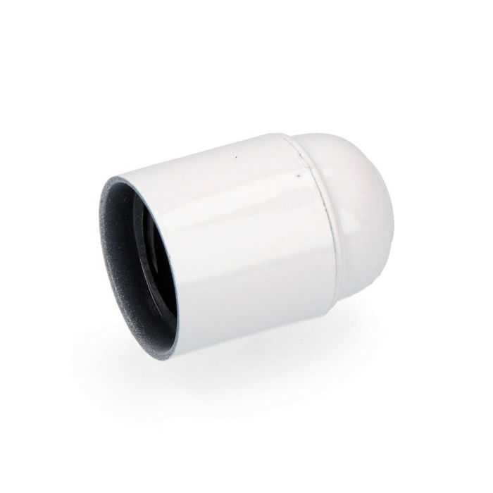 Edm Portalámparas de Baquelita Reforzado E-27 Blanco 250V 4A Uso Interior