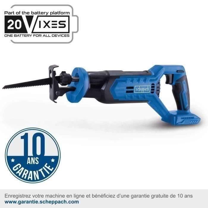 Sierra sable - SCHEPPACH - 20V IXES - Hoja 150 mm - sin batería ni cargador - C-RS100-X 1 Sierra sable - SCHEPPACH - 20V IXES - Hoja 150 mm - sin batería ni cargador - C-RS100-X 1
