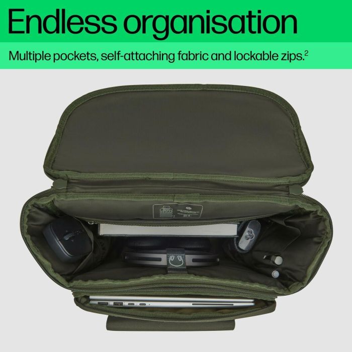 Mochila para Portátil HP 9J4C1AA Verde 5 Mochila para Portátil HP 9J4C1AA Verde 5